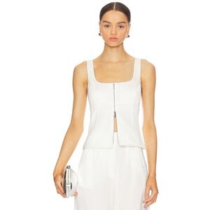 Amanda Uprichard Violet Top White